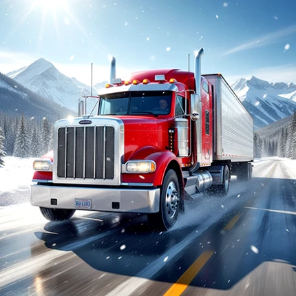 Highway Cargo Trucker Image