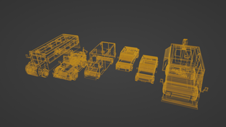 6 voxel 3D vehicles set screenshot
