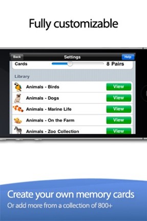 Memory King – The Memory Cards Matching Game screenshot