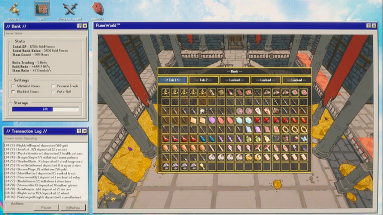 MMO Botfarm Simulator screenshot