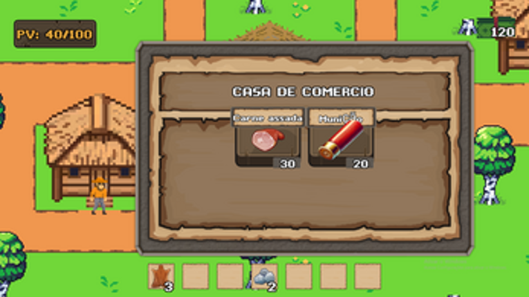 Ouro Branco - Jogo Eletrônico 2D Sobrevivência Image