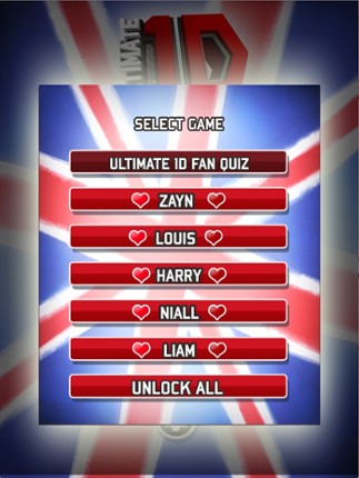 Ultimate Fan Quiz - One Direction edition screenshot