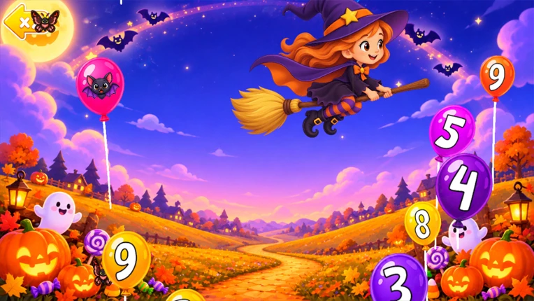 123 Early Learning Halloween Games for Kids, Toddlers, Babies Image