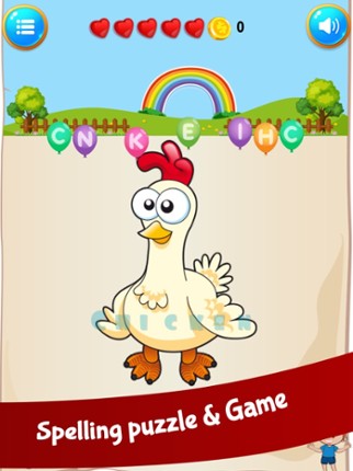 Alphabet animal learning games screenshot