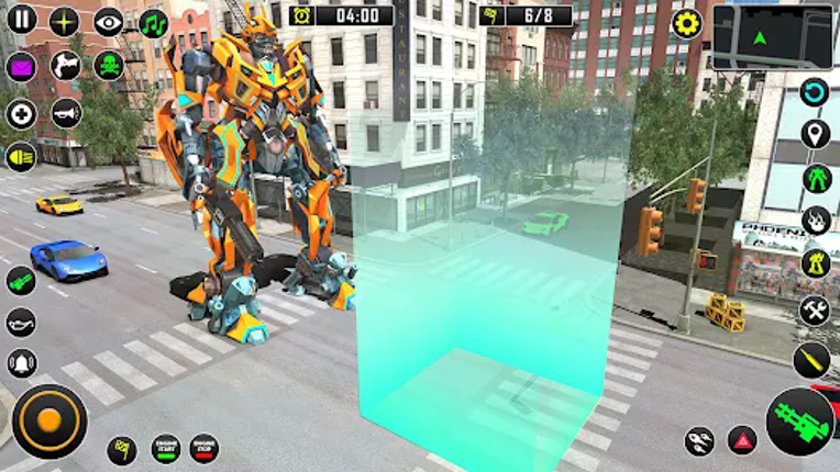 Shark Robot Car Game 3d screenshot