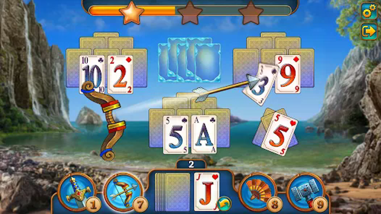 Tri Peaks Offline Solitaire screenshot
