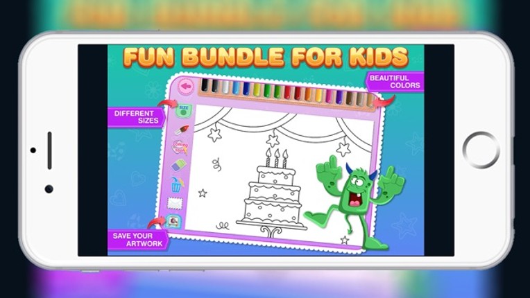 Kids Colouring Book - Fun Coloring Games to Paint and Colour Cartoon screenshot