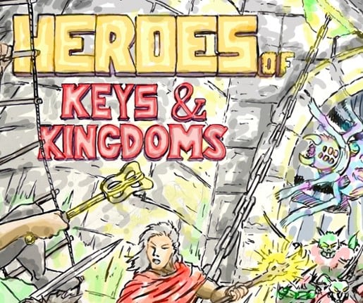 Ludum Dare 55 - Heroes of Keys & Kingdoms Game Cover