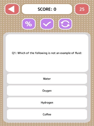 Physics Quiz - Game screenshot