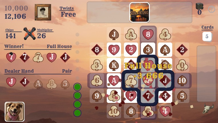 Texas Twist Poker 3 Bandit's Run screenshot