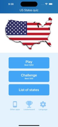 50 US states - Quiz screenshot
