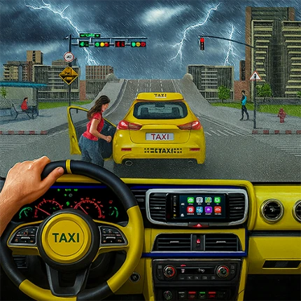 UK Taxi Car Driving Simulator Image