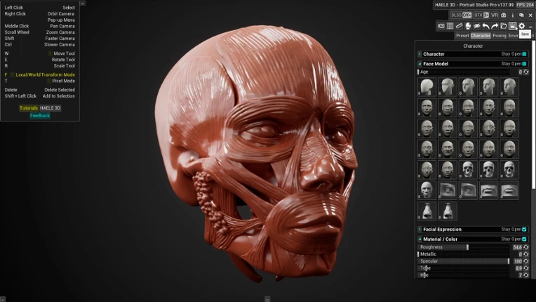 HAELE 3D - Portrait Studio Pro - Drawing References screenshot