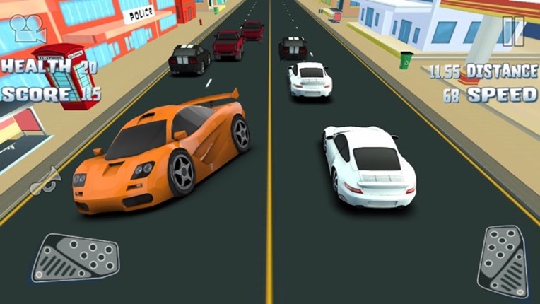 3D Street Race Extreme Car Traffic Highway Road Racer Free Game screenshot