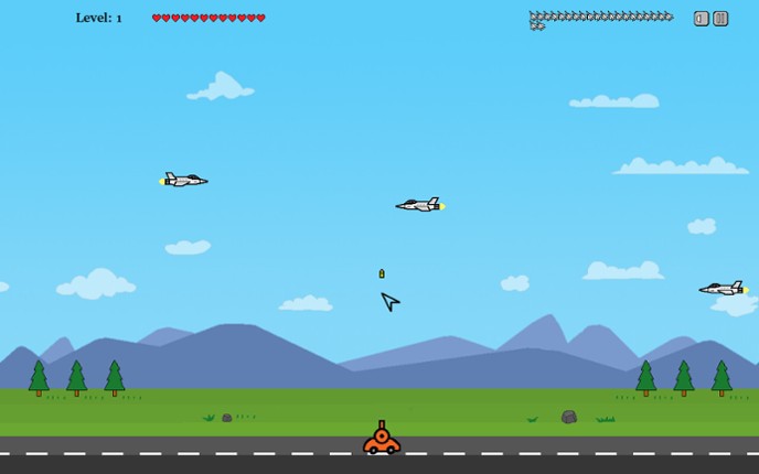 Cannon Shoot Plane screenshot