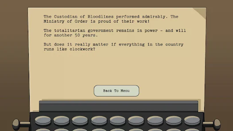 Ministry of Order: Prologue screenshot