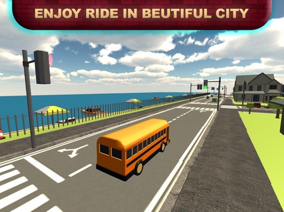 Pick &amp; drop Kids School Bus Offroad Simulator Game screenshot