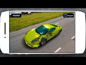 Simulator Crash Sport Car 3D Image