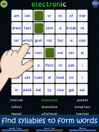 Syllable Word Search - School screenshot