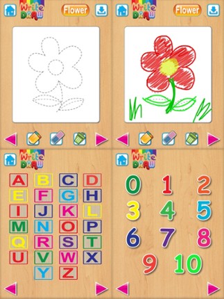 Write Draw Free for iPad - Learning Writing, Drawing, Fill Color &amp; Words screenshot
