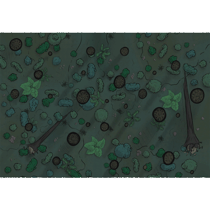 Battle Maps: Jungle Maps 01 for DnD PF2E & other TTRPGs Image