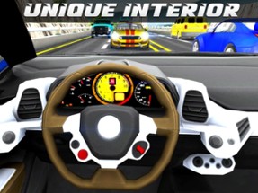 Car Racing On Highway Image