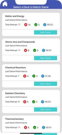Chemistry Education Flashcards screenshot