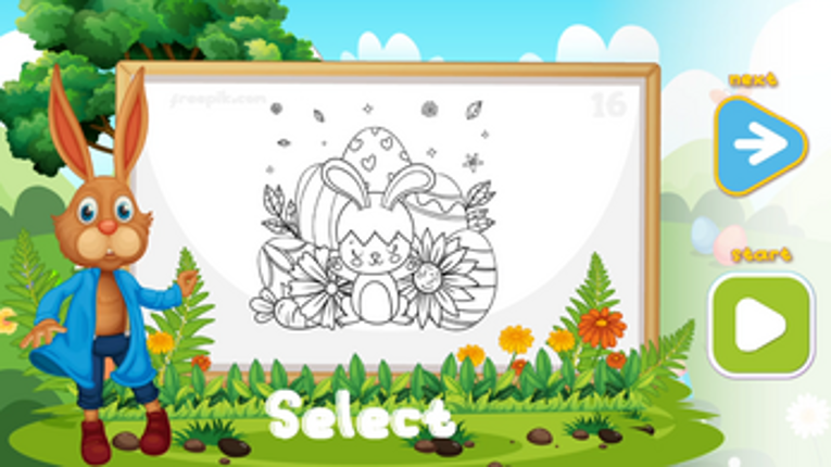 Coloring Book: Easter Bunny screenshot