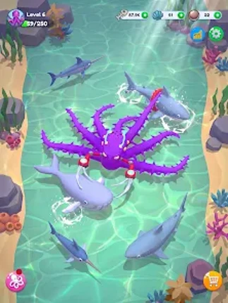 Octopus Invasion: 3D Hunt Game Image