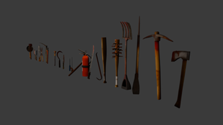 PSX Melee Weapons & Props – Retro Game Assets Image
