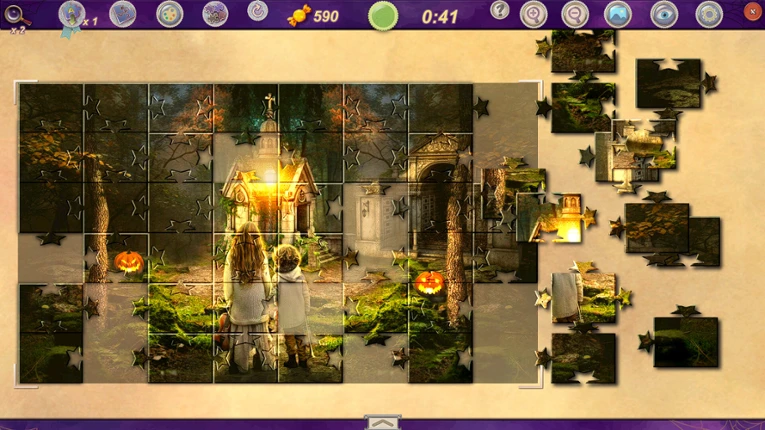 Sweet Holiday Jigsaws: Trick or Treat screenshot