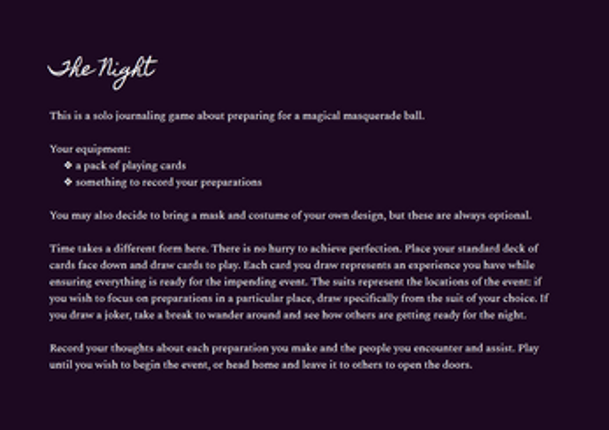 The Night Impends Image