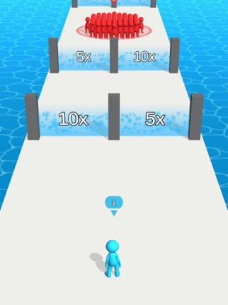 Crowd Runners 3D Image