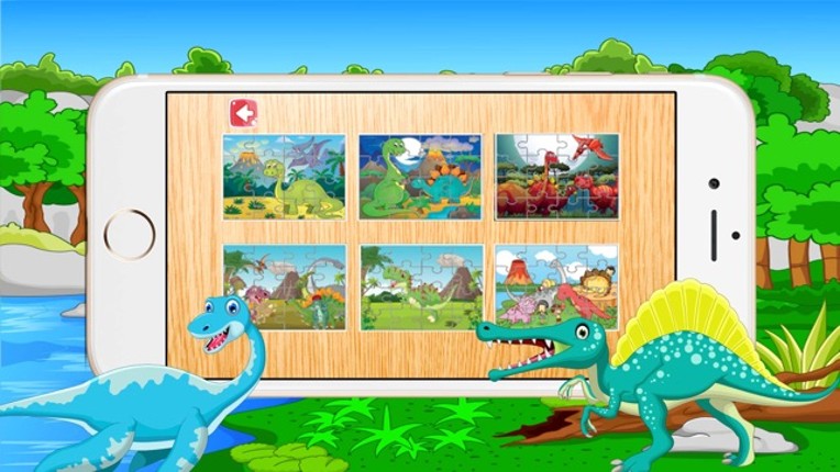 Dinosaur Jigsaw Puzzle Toddler Kids Dino Game Free screenshot