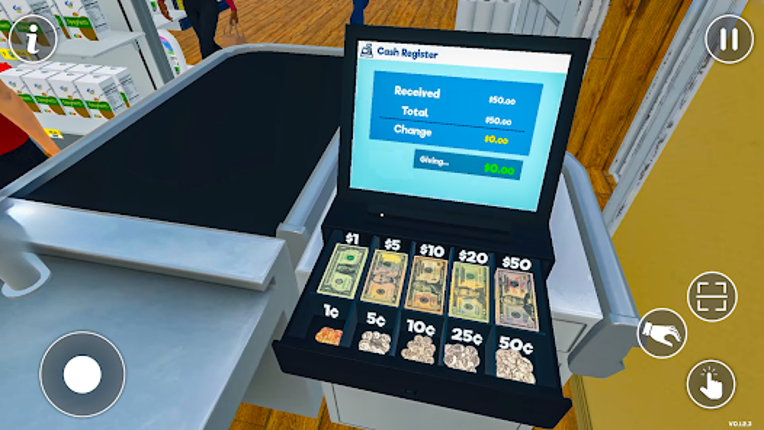 Supermarket Cashier Games 3D screenshot