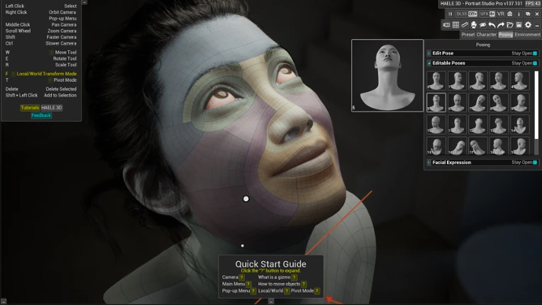 HAELE 3D - Portrait Studio Pro - Drawing References screenshot
