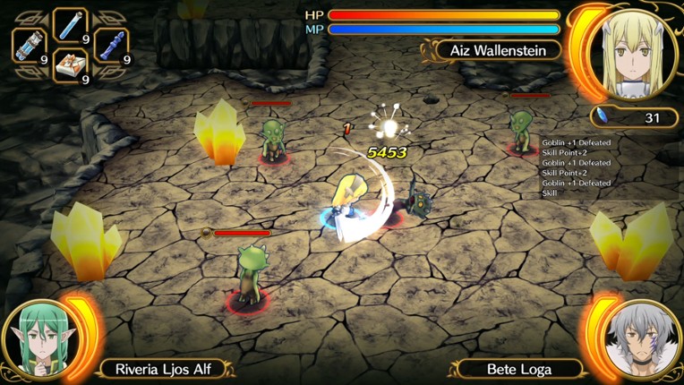 Is It Wrong to Try to Pick Up Girls in a Dungeon? Infinite Combate screenshot