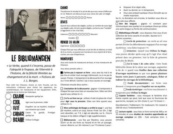 Le Bibliomancien, un livret pour Monster of the Week screenshot