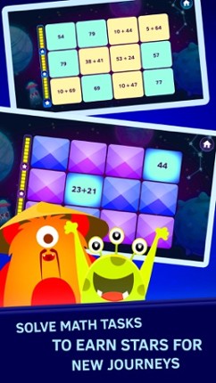 Math Matching Game. Space Math qiuz screenshot