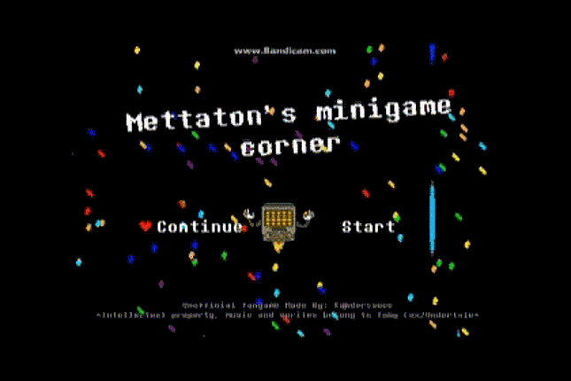Mettaton's Minigame Corner Image