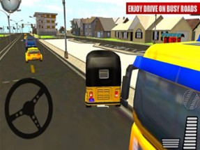 Tuk Tuk City Driving Image