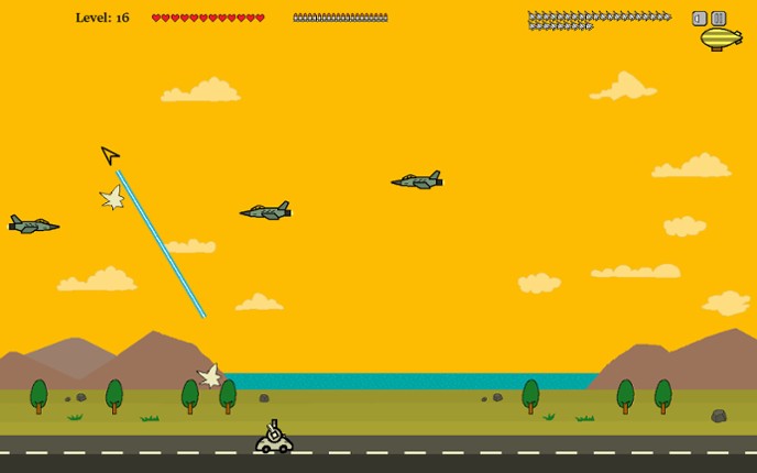Cannon Shoot Plane screenshot