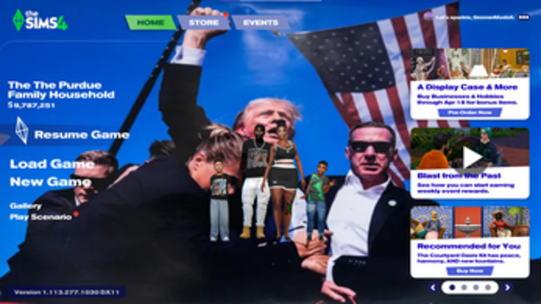 Donald Trump Main Menu screenshot