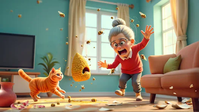 Cat Chaos: Granny House screenshot