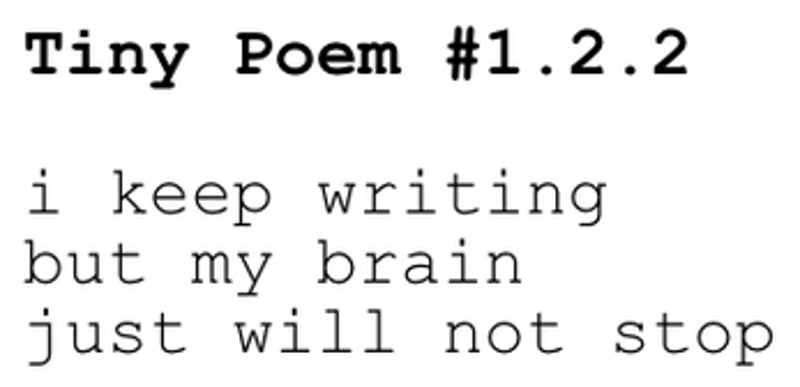 a trillion / quite tiny / little poems Image