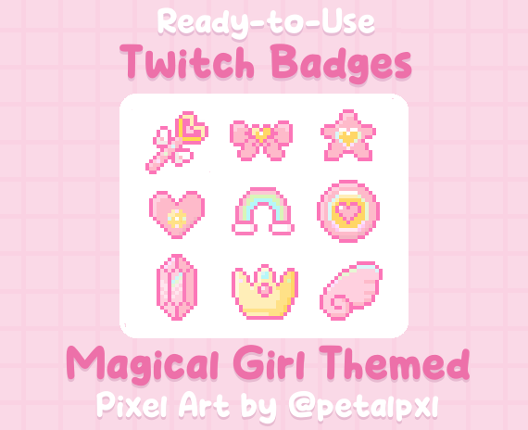 Magical Girl Twitch Badges Image