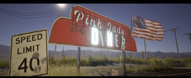 The Pink Lady Diner - UE5 Environment screenshot