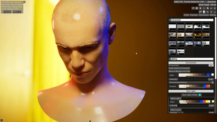 HAELE 3D - Portrait Studio Pro - Drawing References screenshot