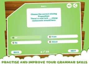 Learning Prepositions Quiz App Image