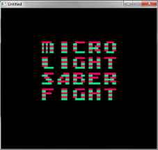 Micro Lightsaber Fight Image